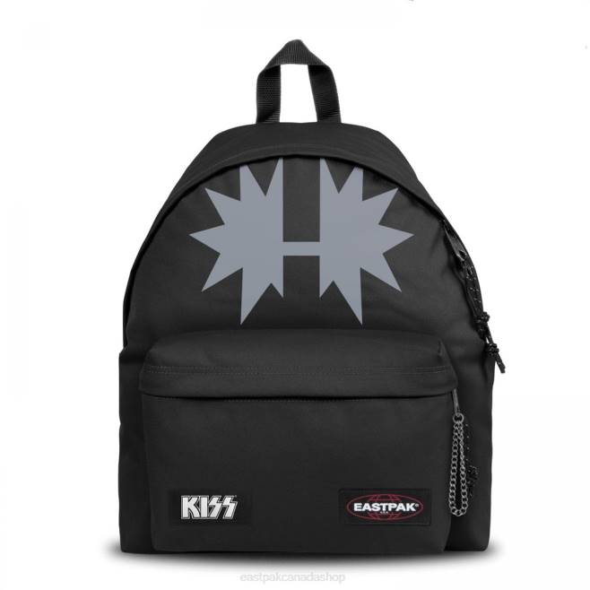 Padded Pak'r Kiss Black Eastpak Backpacks 662J16