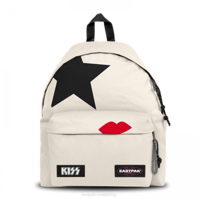 Padded Pak'r Kiss White Eastpak Backpacks 662J13