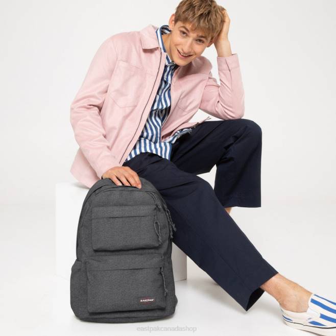 Padded Double Black Denim Eastpak Backpacks 662J80