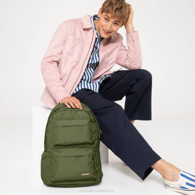 Padded Double Dark Grass Eastpak Backpacks 662J84