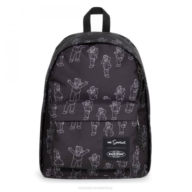 Out Of Office The Simpsons Black Eastpak Backpacks 662J165
