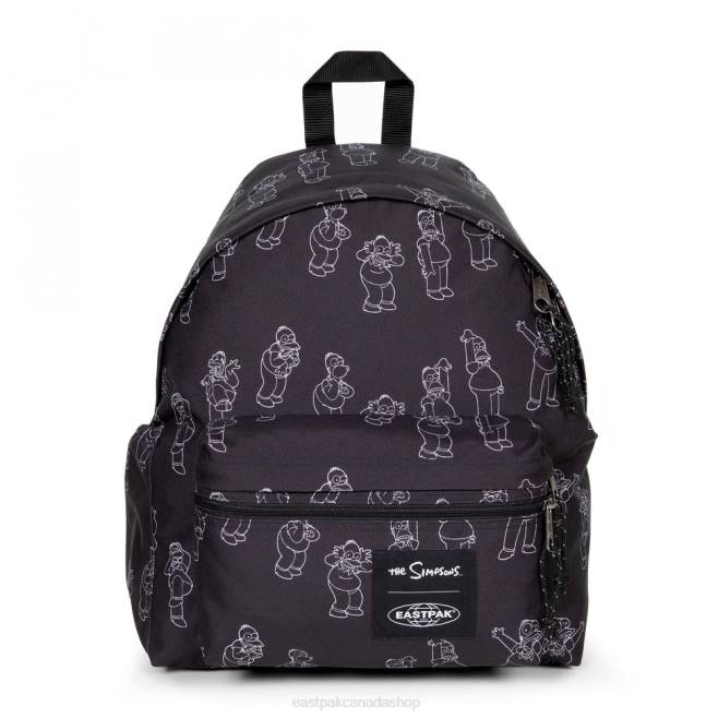 Padded Zippl'R + The Simpsons Black Eastpak Backpacks 662J161